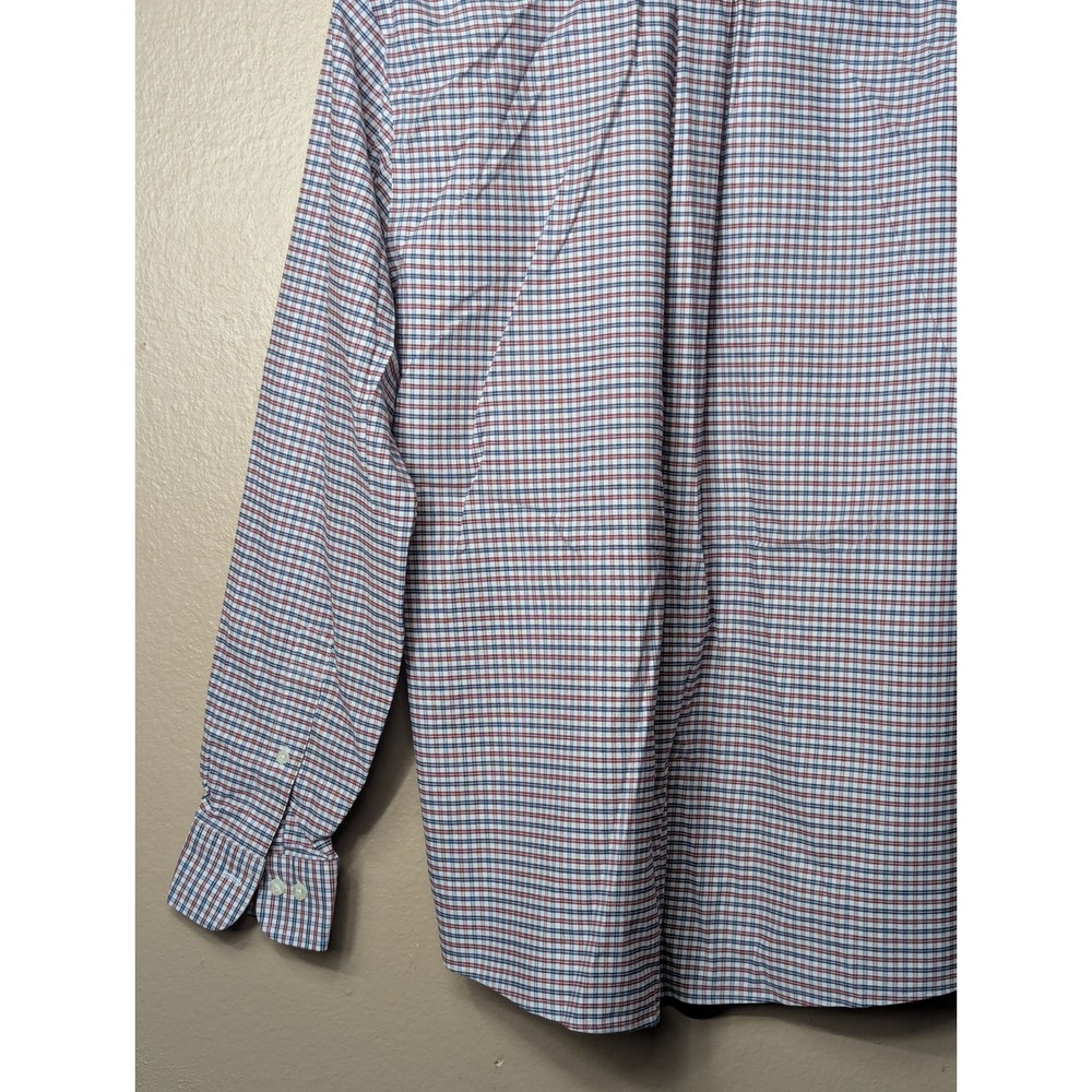 Brooks Brothers Gingham Button Down Shirt Mens M Multi Check Non-Iron Stretch - Picture 15 of 16